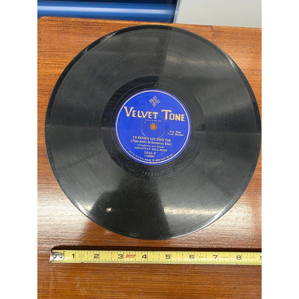 Broadway Bell-Hops – I'd Rather Cry Over You 78 RPM Record 1929 Velvet Tone Jazz